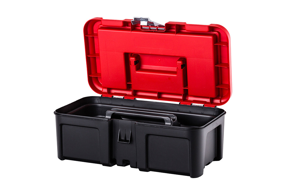 CRAFTSMAN Diy 19-in Red Plastic Wheels Lockable Tool Box in the